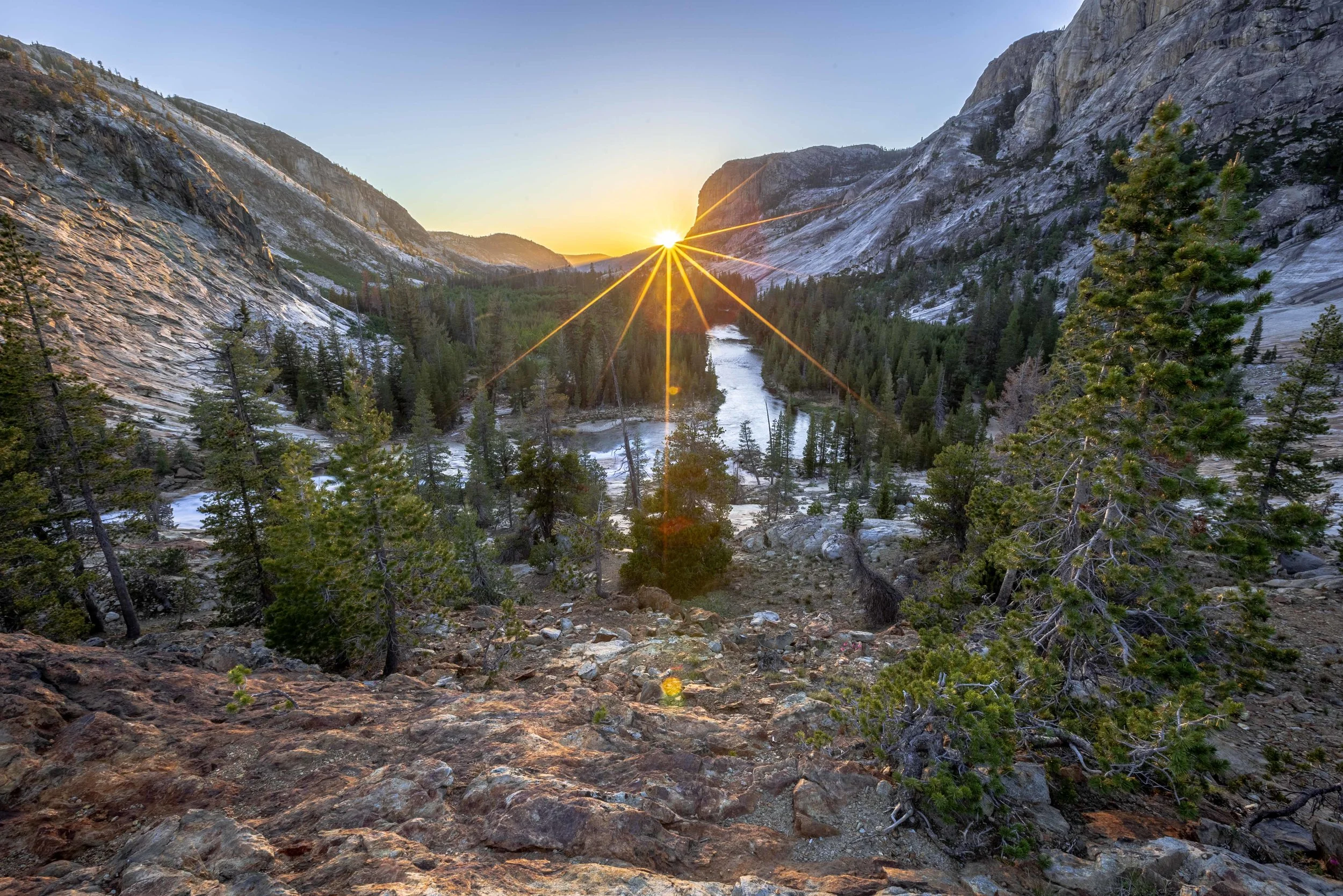 Sunset over The Grand Canyon of Tuolumne