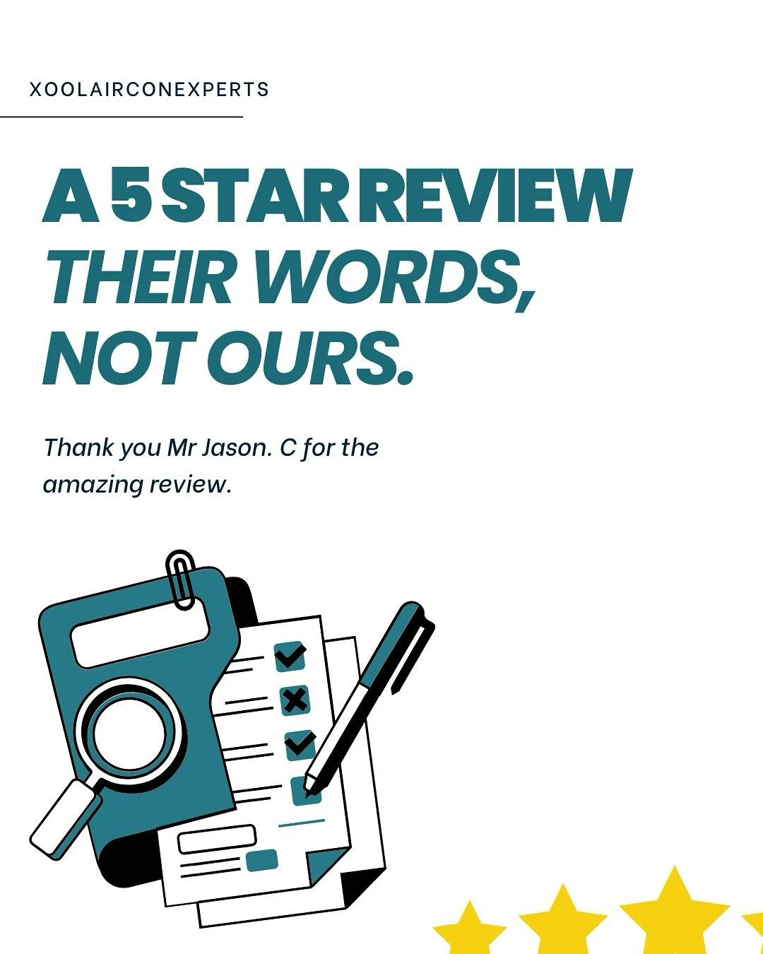 It&rsquo;s not humble bragging if it didn&rsquo;t come from us 👀 We thank Mr Jason. C for the marvellous review of our service ❄️ #staycoolwithxool

Choose XOOL for your next aircon service 🤩

#singapore #singaporeinteriordesign #sgaircon #aircon #