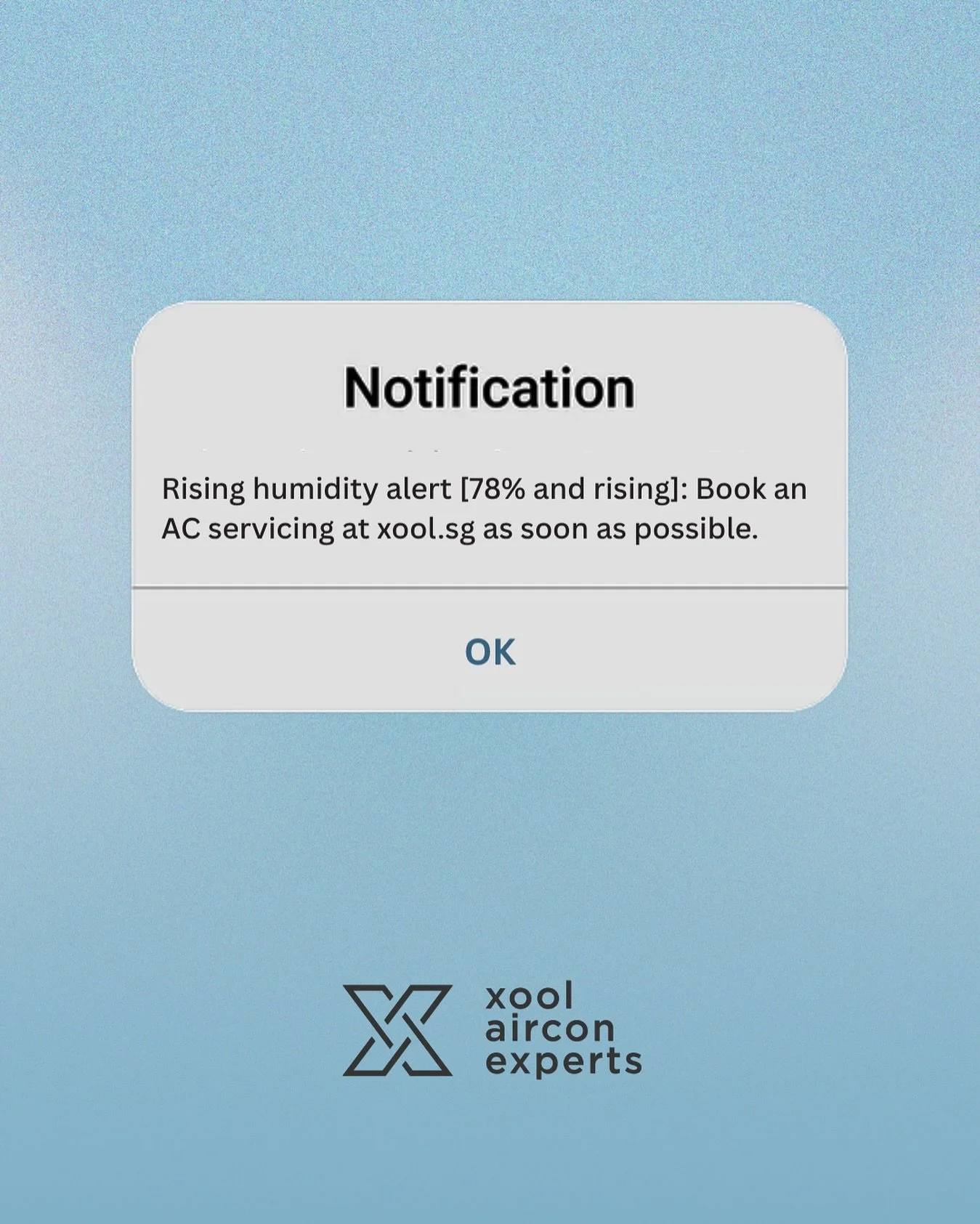 If you&rsquo;ve been feeling extra &lsquo;sticky&rsquo; and sweaty under your garments lately, it&rsquo;s not you, it&rsquo;s the rising humidity 🥵🔥

Stay Xool by booking an Aircon Servicing at xool.sg soon!

#staycoolwithxool #HomeImprovement #sgh