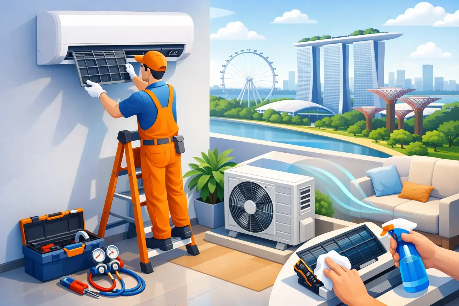 Aircon Servicing for Cooler, Cleaner Homes