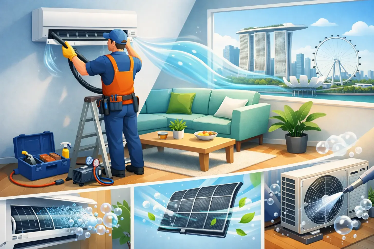 Aircon Servicing Singapore for Cooler, Cleaner Homes