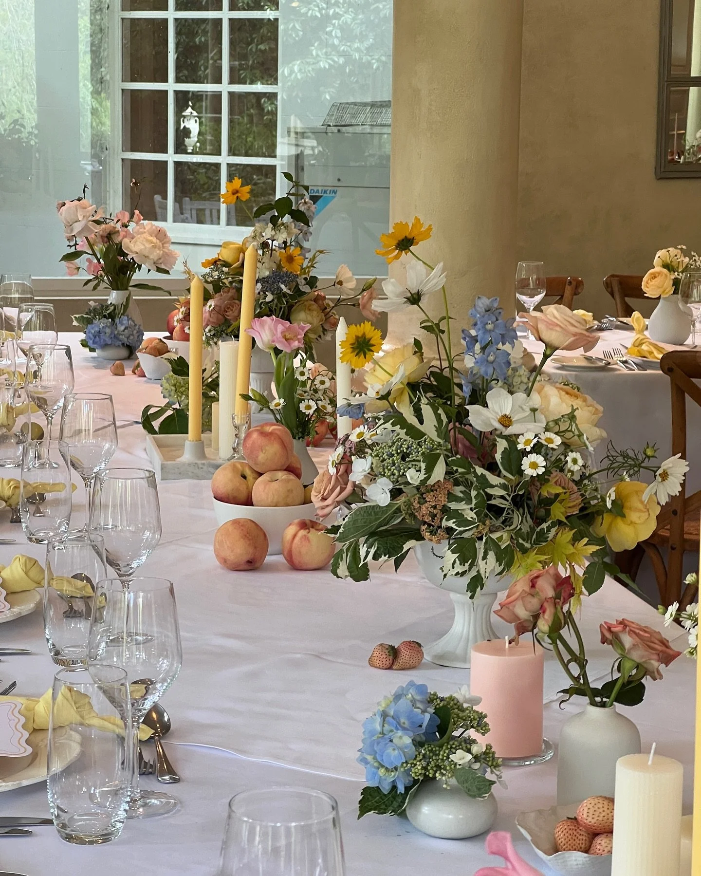 Gorgeous tablescapes in the Orangerie @miltonparkcountryhouse