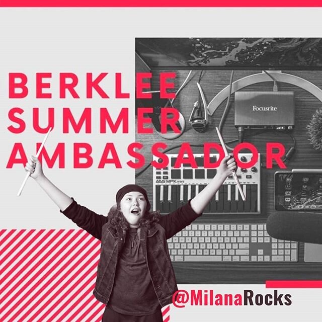 #BerkleeSummer ROCKS!! Thrilled to be a 2020 #Ambassador😁 I'll be doing the Rock Drum 12-week program starting Monday🤘🥁 Can't Wait!!! @berkleesummer @berkleecollege #BSAP
_
_
#berkleecollegeofmusic #berklee #drums #berkleecollege #berkleesummerpro