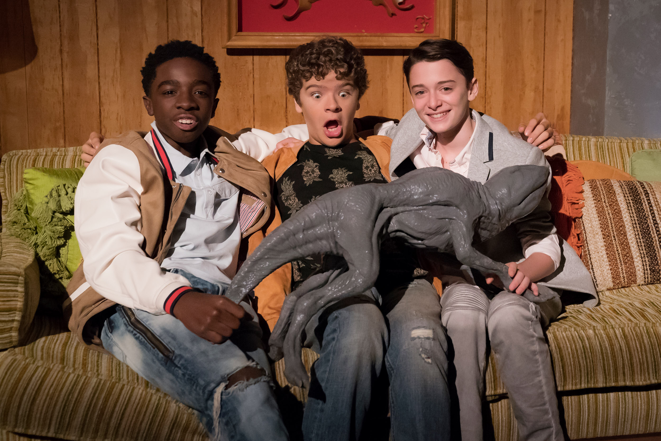 Caleb McLaughlin, 	Gaten Matarazzo & Noah Schnapp