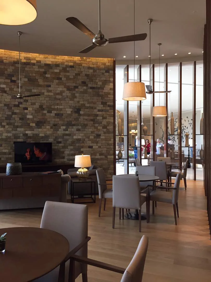 Warm materials sourced locally .............