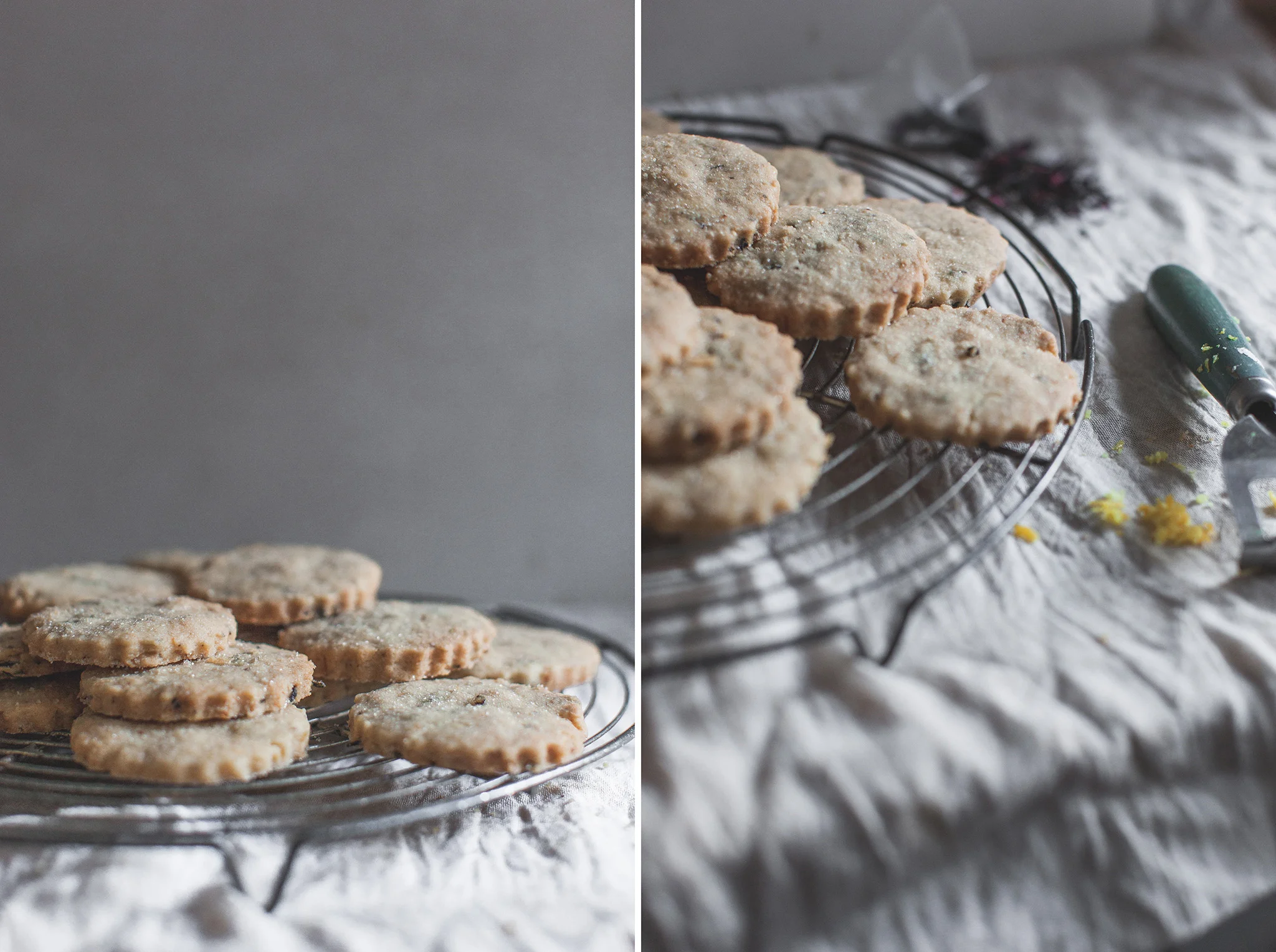 Easy lemon and earl grey shortbread recipe. Retreat // Food and lifestyle blog based in Sussex. Photography by Emma Gutteridge.