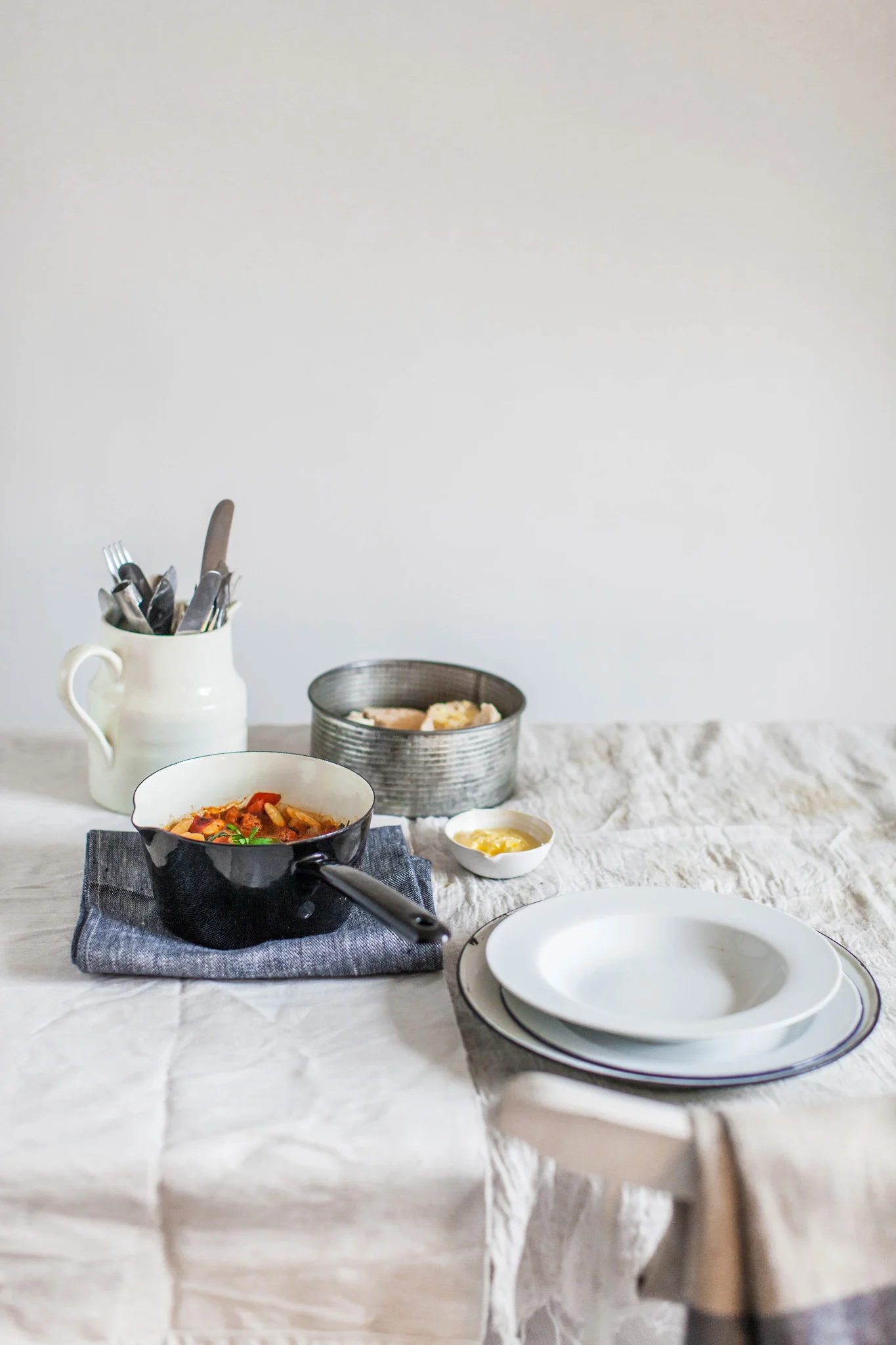 Chorizo and butterbean stew recipe. Retreat // Food and lifestyle blog based in Sussex. Food photography by Emma Gutteridge.