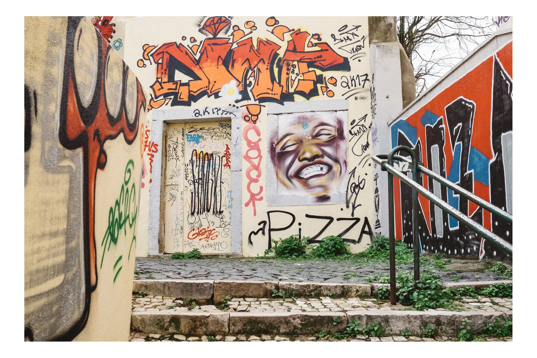 Murals and street art in Mouraria, Lisbon
