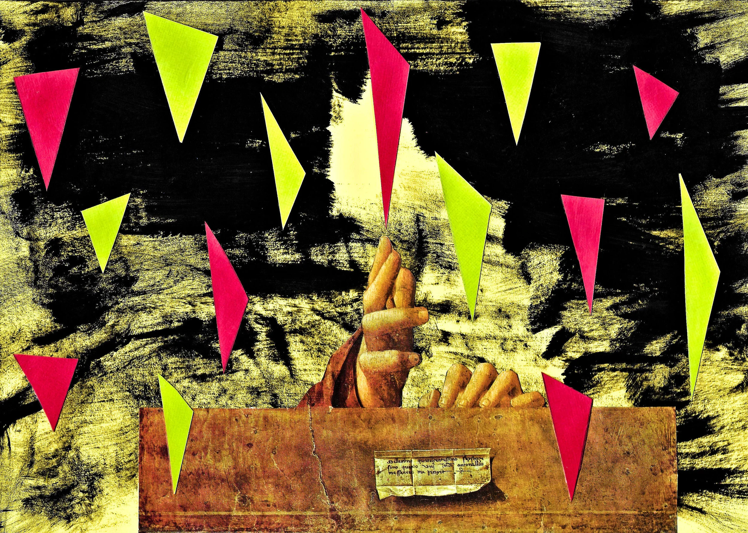 A4 Size acrylic background for cut and glue collage