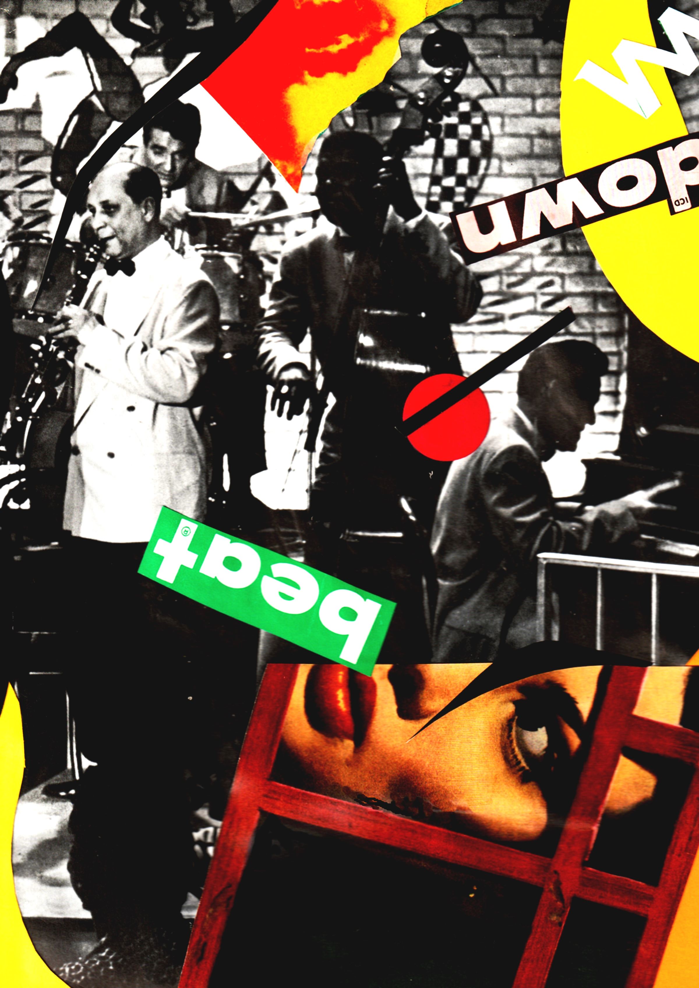 Jazz Series for Street Sales - Cut outs from Vintage Down Beat Magazine 