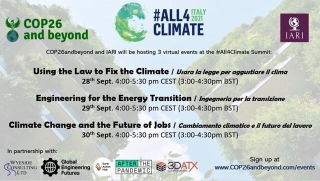 ALL4Climate - Milan September 28th, 29th, 30th