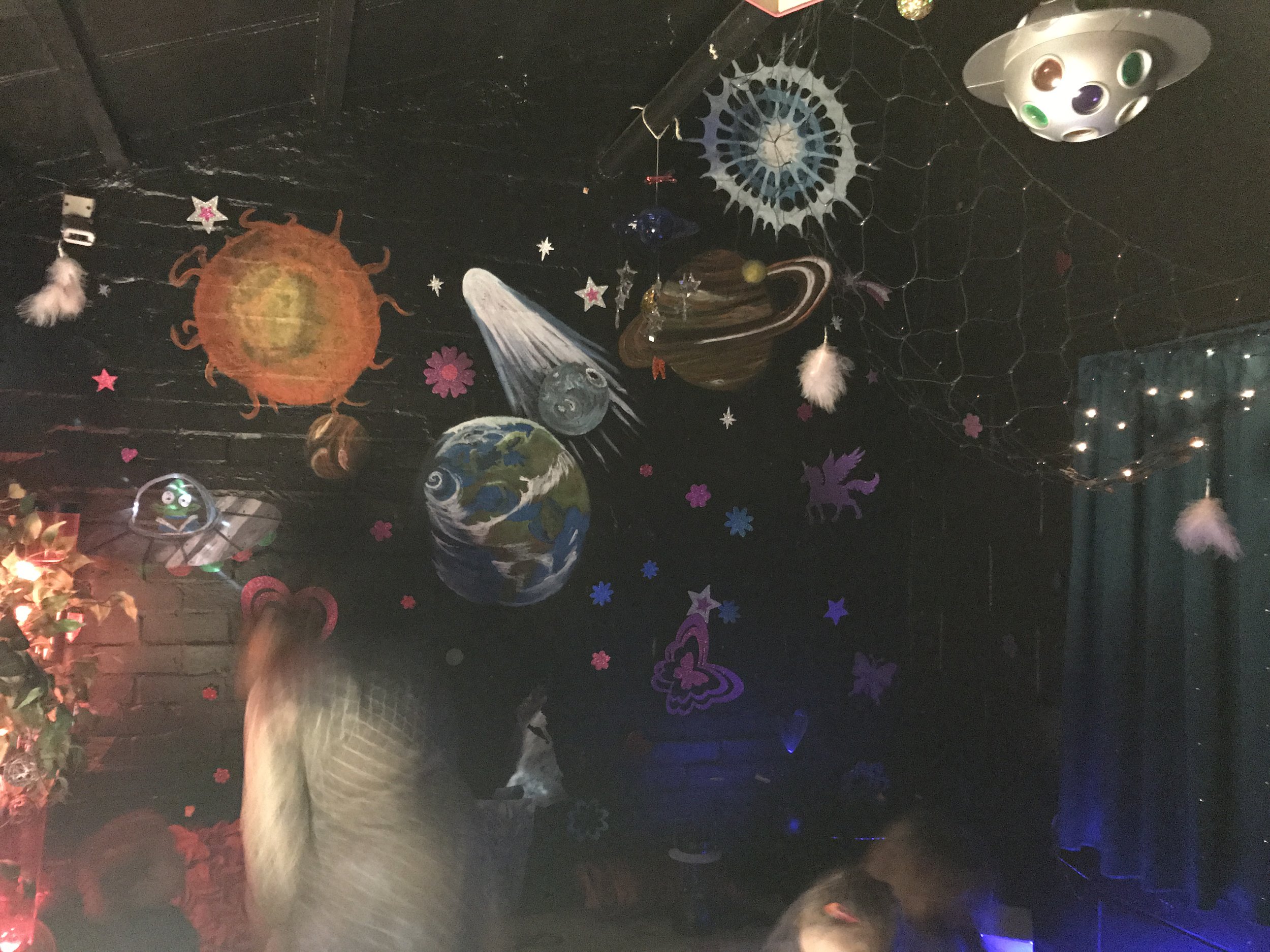 The "Sensory Room" A specially created environment designed to give a sensory experience for people with various abilities.