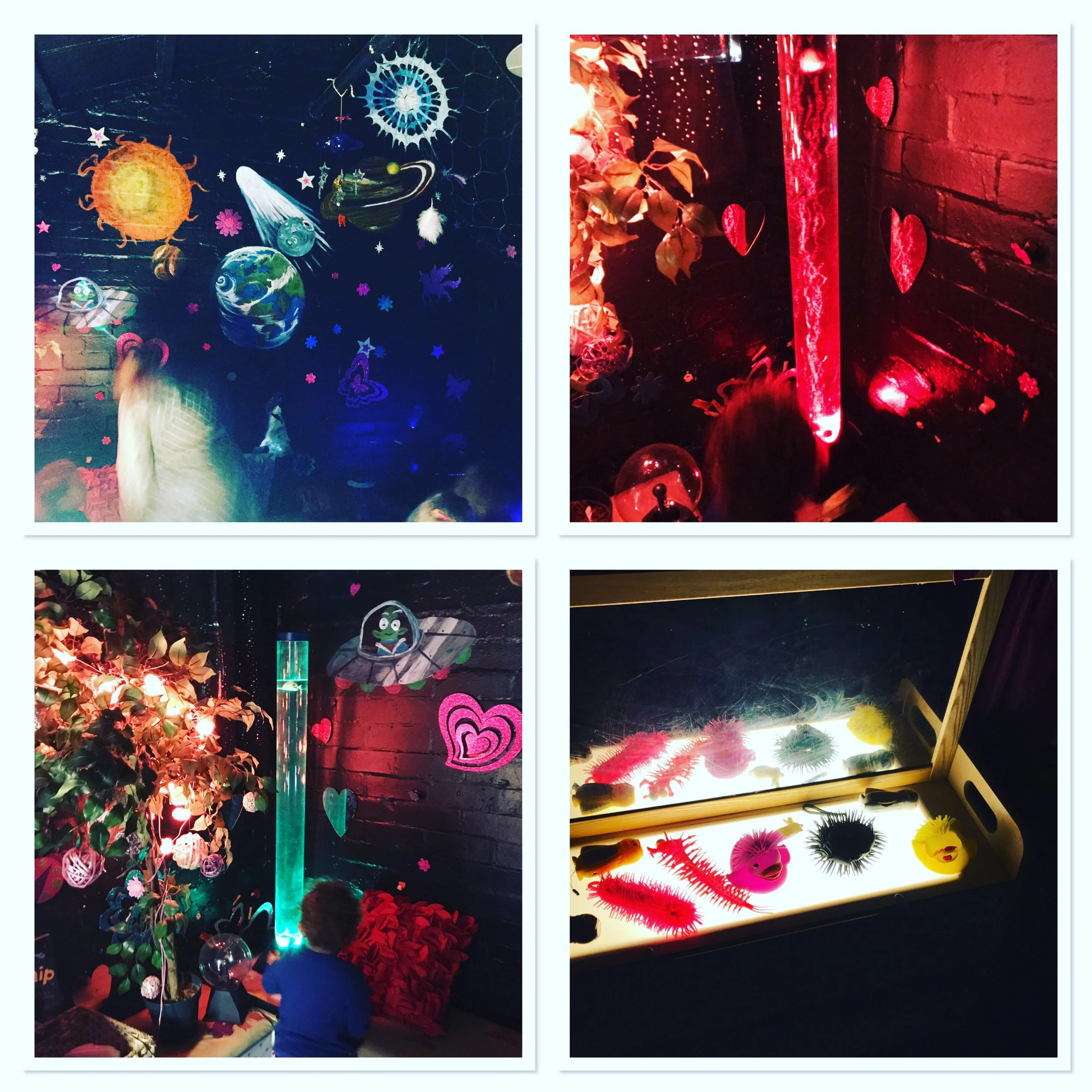 A Sensory Room can help to create a safe space and provide opportunities for engagement in prevention and crisis de-escalation strategies, as well as a host of other therapeutic exchanges (to teach skills, offer a variety of therapeutic activities, etc.) And promote self-care/self-nurturance, resilience & recovery.