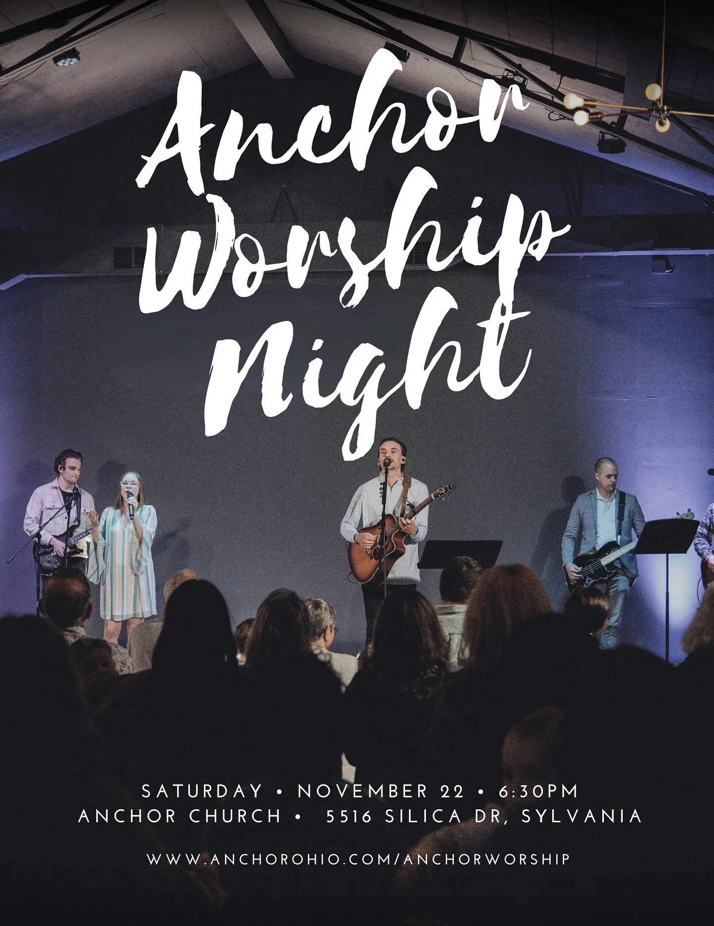 You&rsquo;re invited to Anchor Worship Night!
A special evening of live worship and community as we gather together to praise God. Don&rsquo;t miss it!
&bull;
&bull;
Anchorohio.com/anchorworship