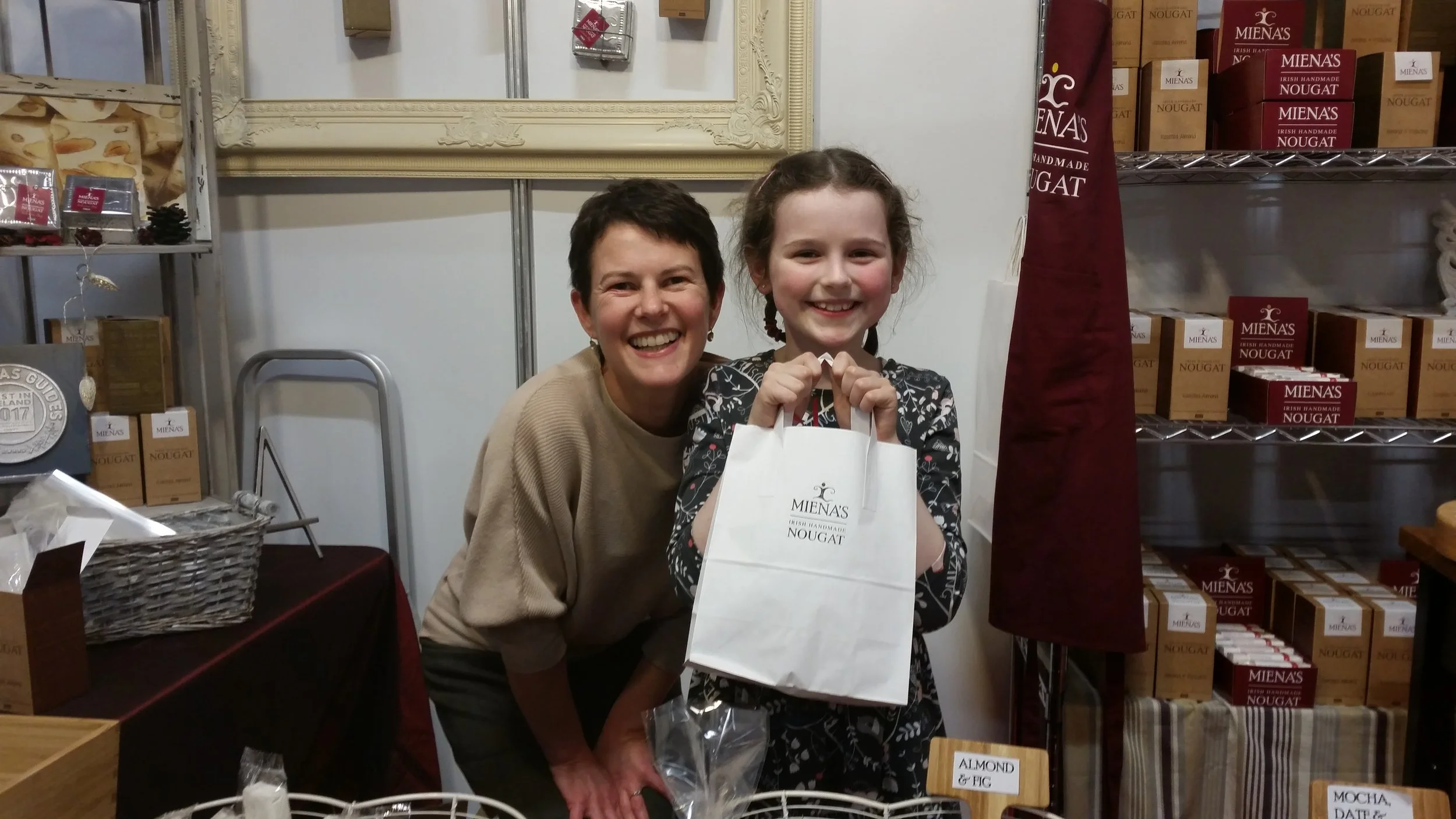 2016 ended on a high again at the Christmas Craft Fair. Photo of me and a big Nougat Fan!!