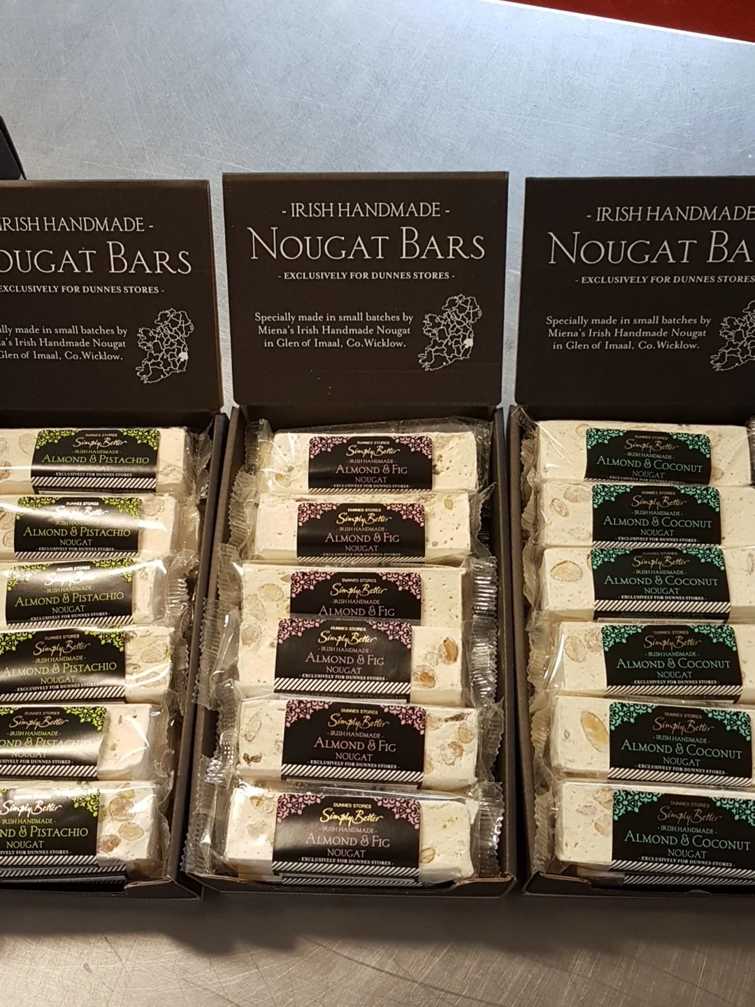 We started to make nougat for the Dunnes Simply Better brand... Yipee!!!