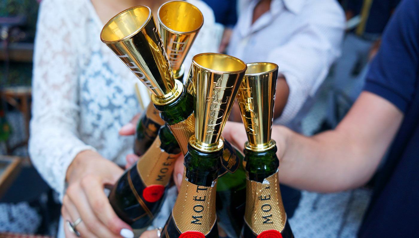 Catch The Traveling Mini Fête Filled With Moët!
