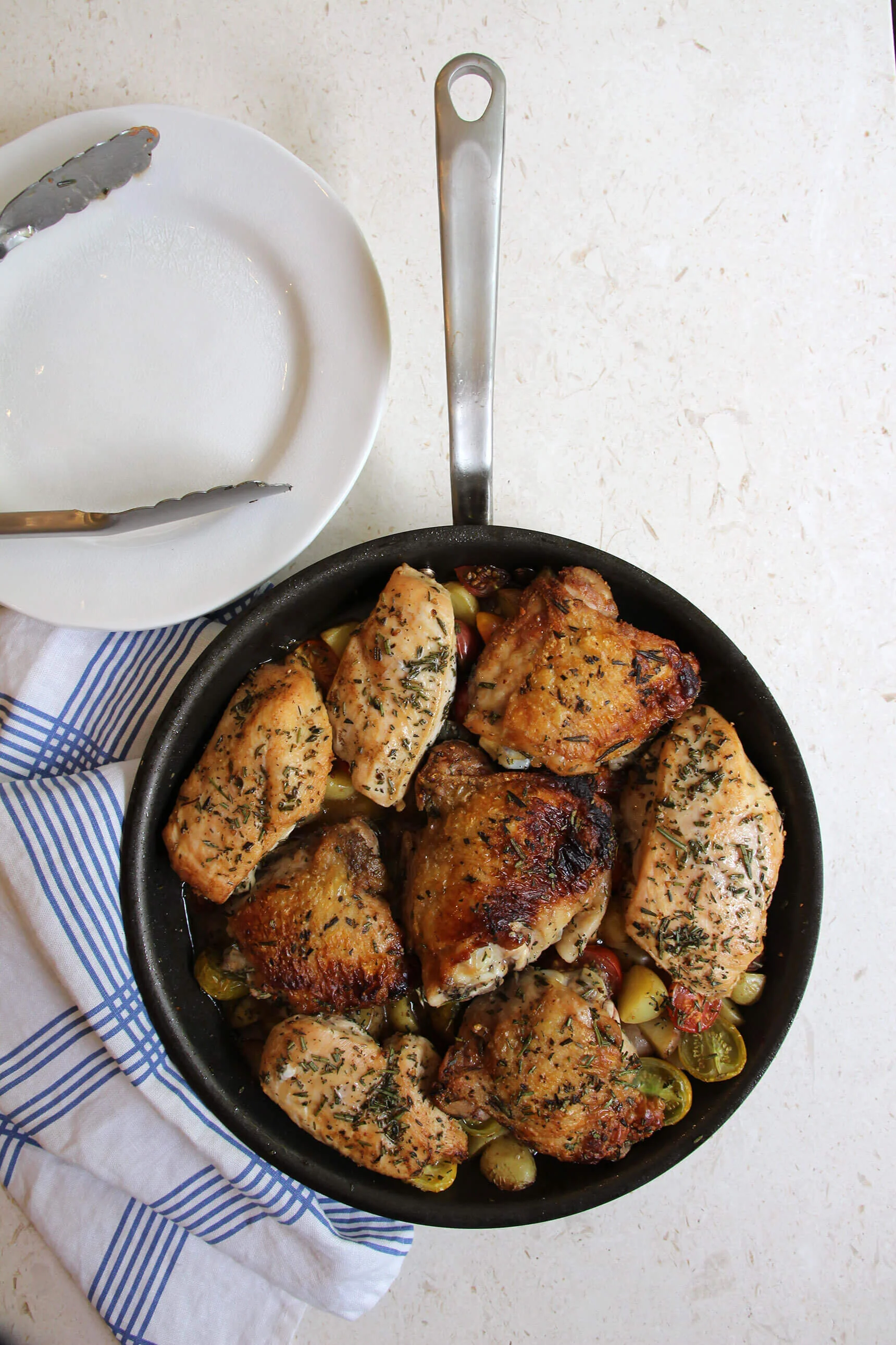 PanSeared Rosemary Chicken And PotatoesCoffee And Champagne