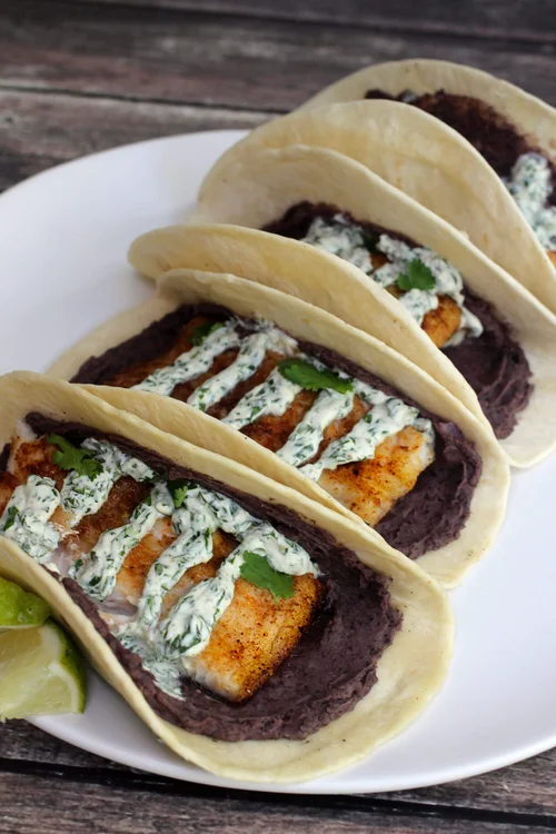 Fish Tacos With Cilantro Crema Coffee And Champagne