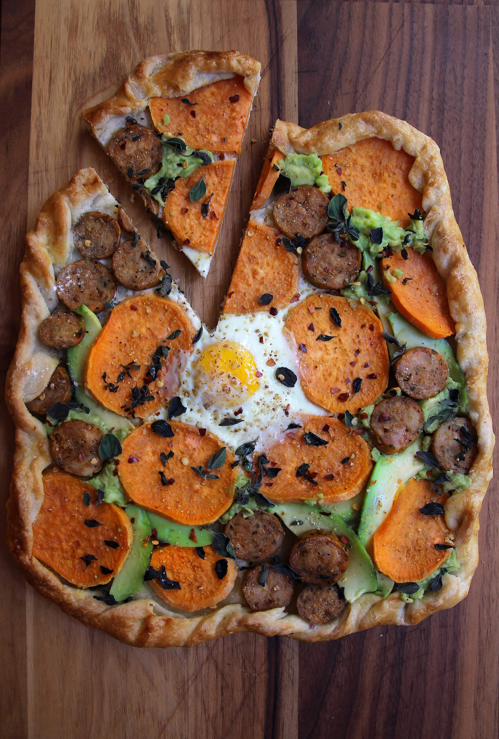 Sweet Potato And Chicken Sausage GaletteCoffee And Champagne