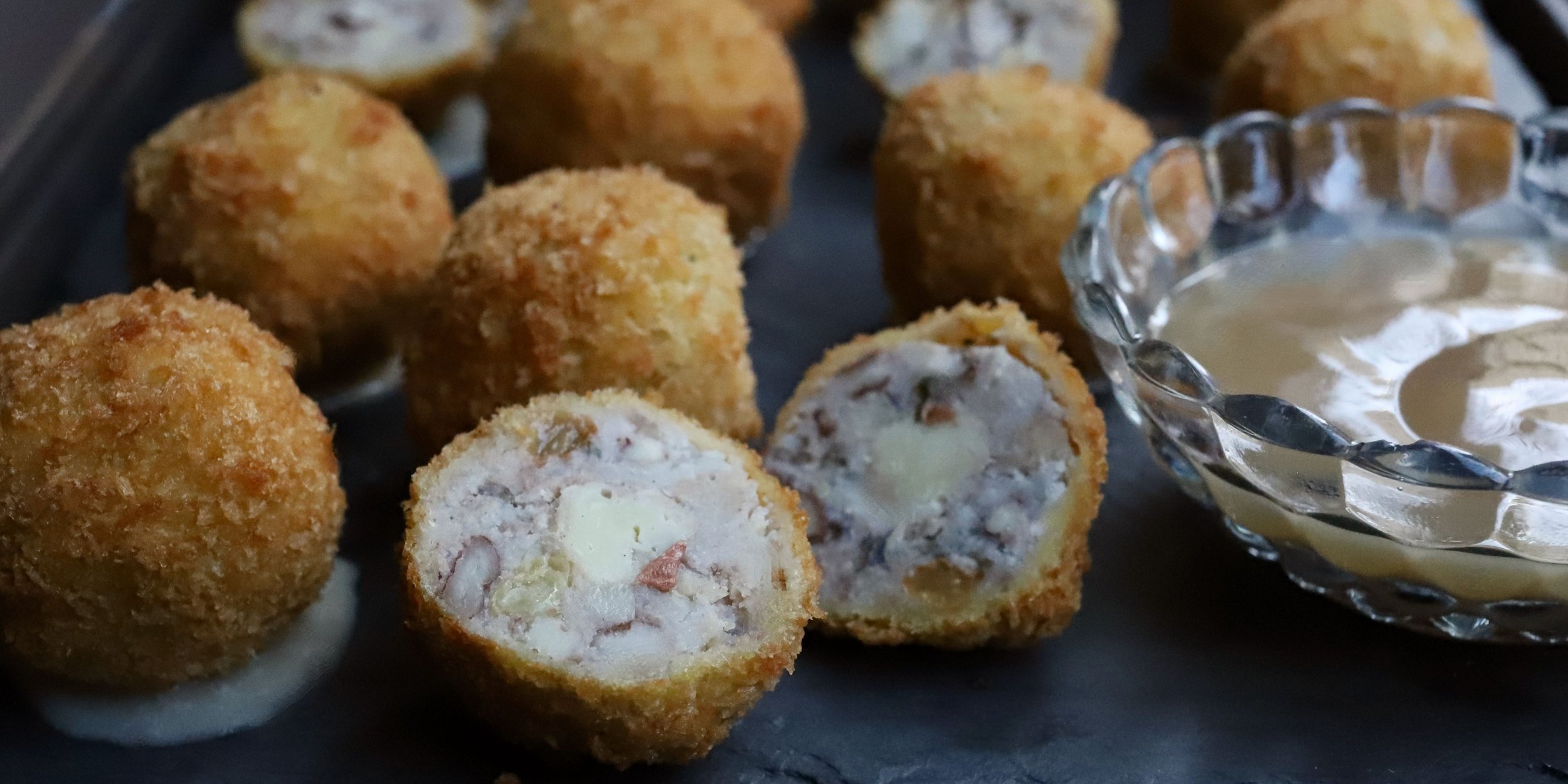 MASHED POTATOES AND STUFFING CROQUETTES