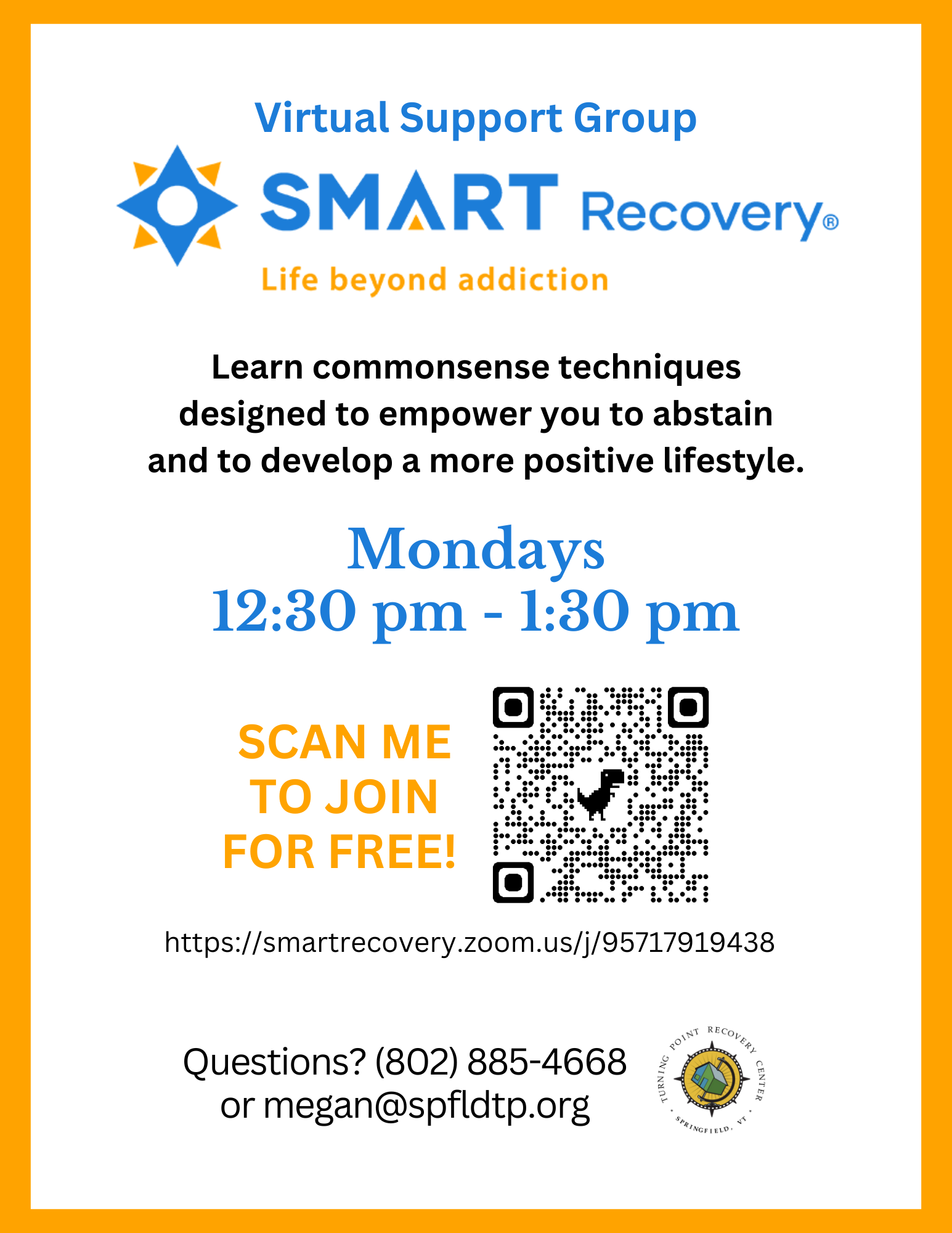 Smart Recovery — Turning Point Recovery Center of Springfield, Vermont ...