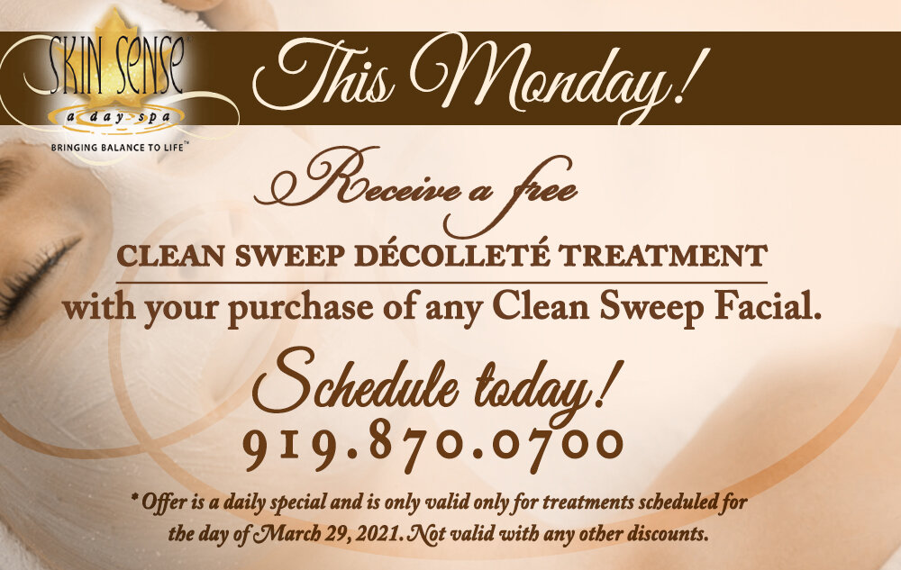 Daily Special - Free Clean Sweep Décolleté Treatment & Salt Cave — Skin  Sense