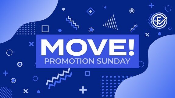 Sunday is Promotion Sunday! It&rsquo;s time to move up! Here&rsquo;s this year&rsquo;s class breakdown and awesome teacher lineup! See you Sunday at 10am in the music suite! 🍩