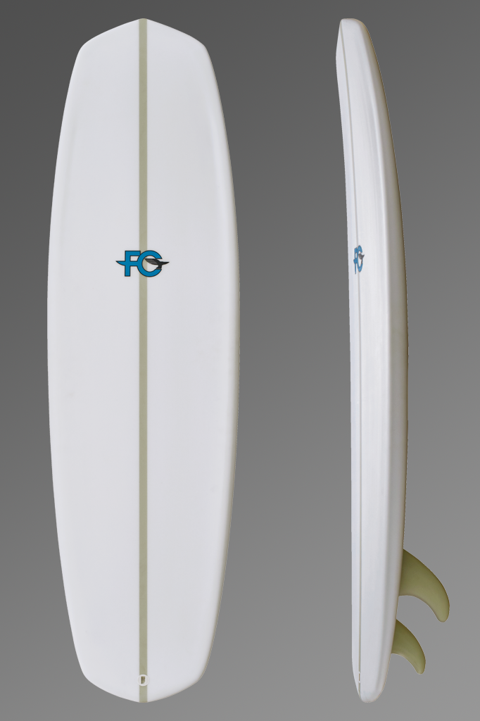 FCD Surfboards_Kiteboard_Blunt_Deck + Rocker Profile-Grey.png