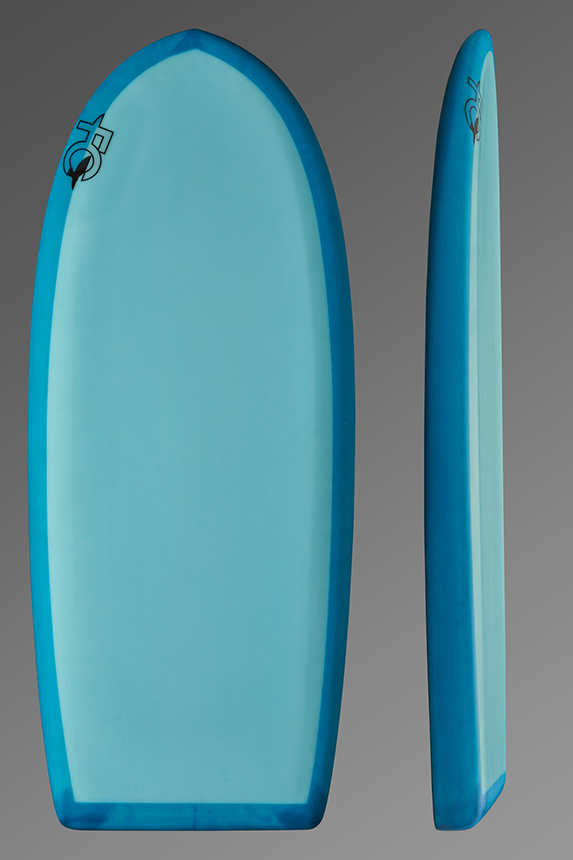 FCD Locust Foil Surfboard Top and Profile