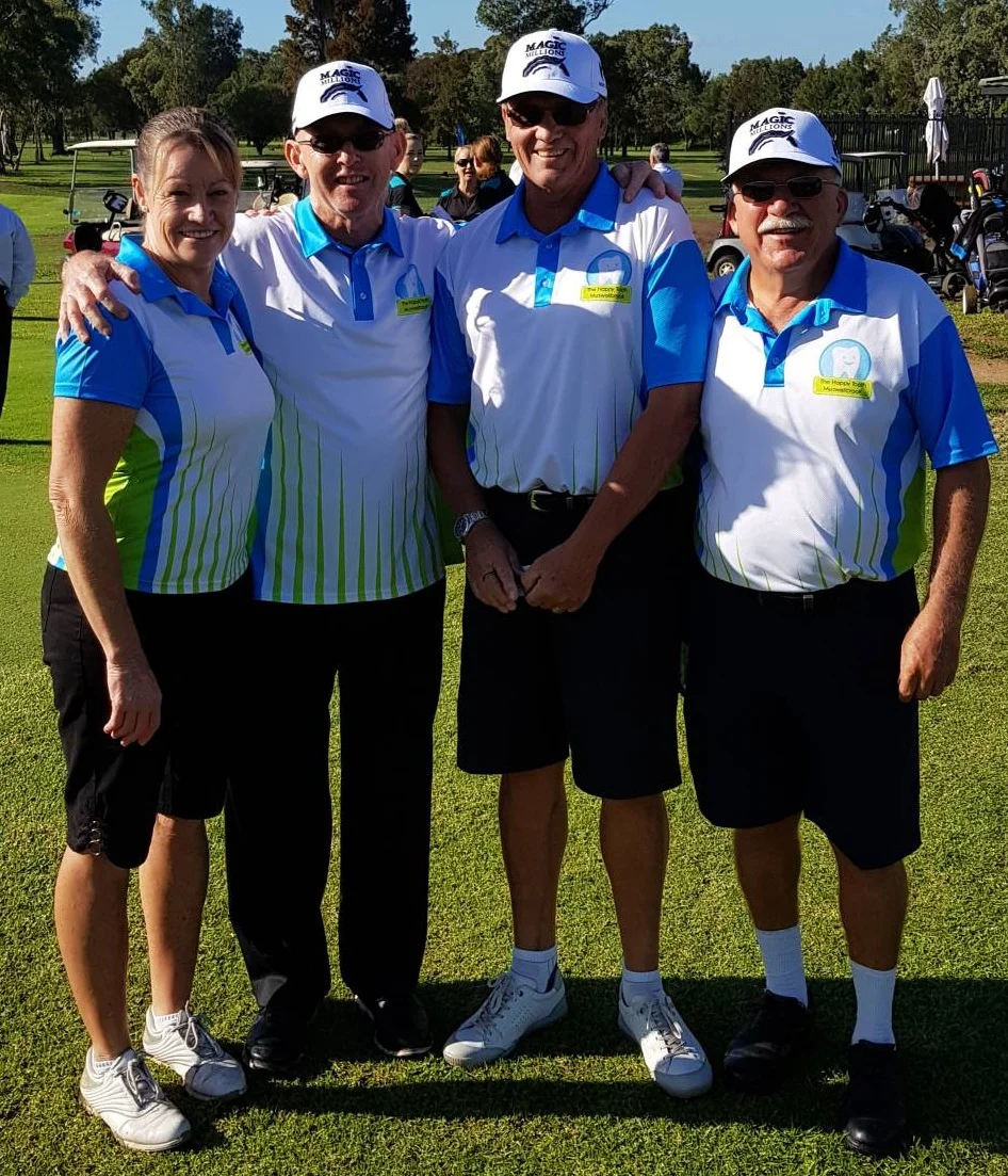 Dental Assistant Kerry, Dr Graham Sutton, Garry and Trevor.