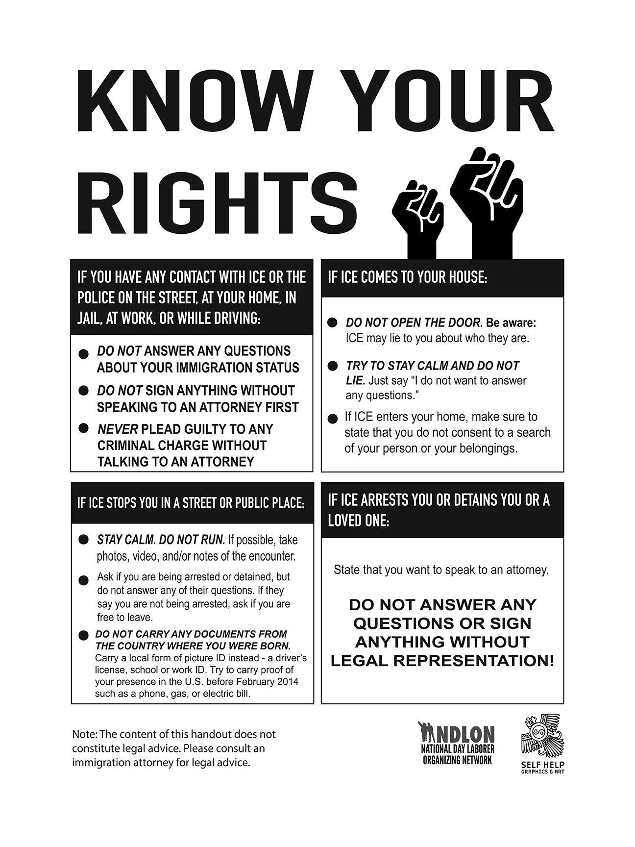 Learning My Rights Know Your Rights — Self Help Graphics & Art