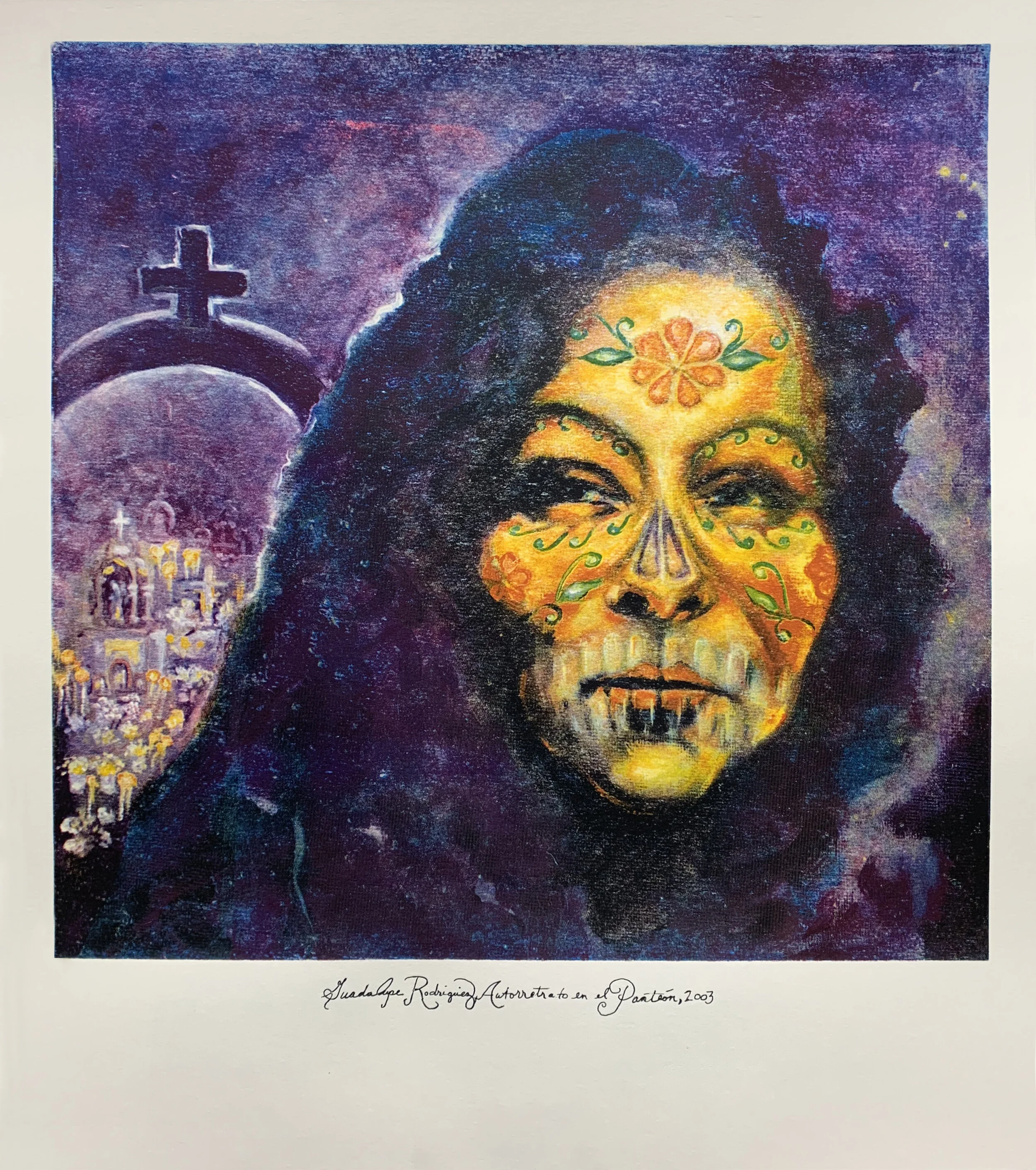 Sandy Rodriguez, Guadalupe Rodriguez, Autorretrato en el Panteón, 2003, 2020