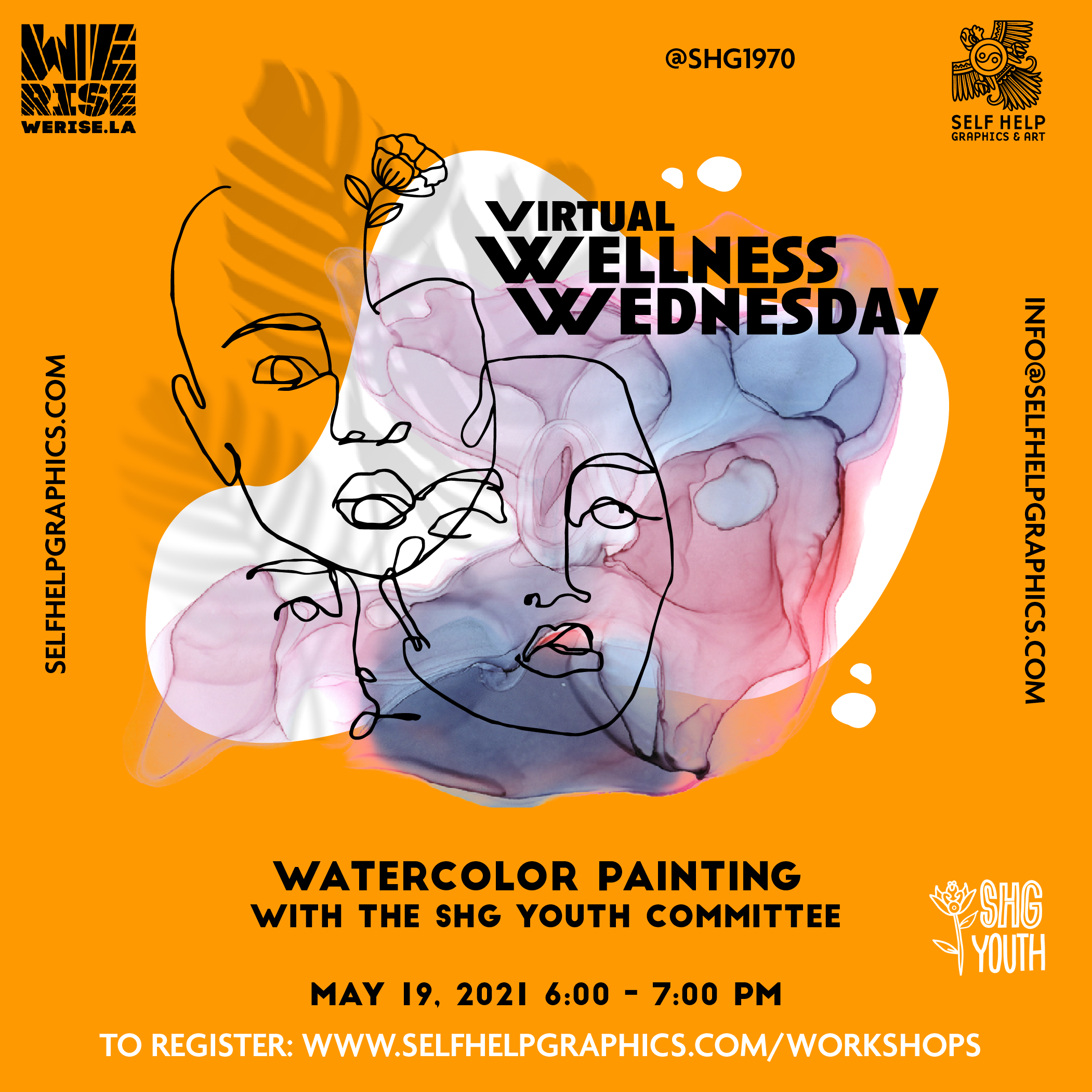 Wellness Wednesday Watercolor Workshop with Stephanie Mendoza