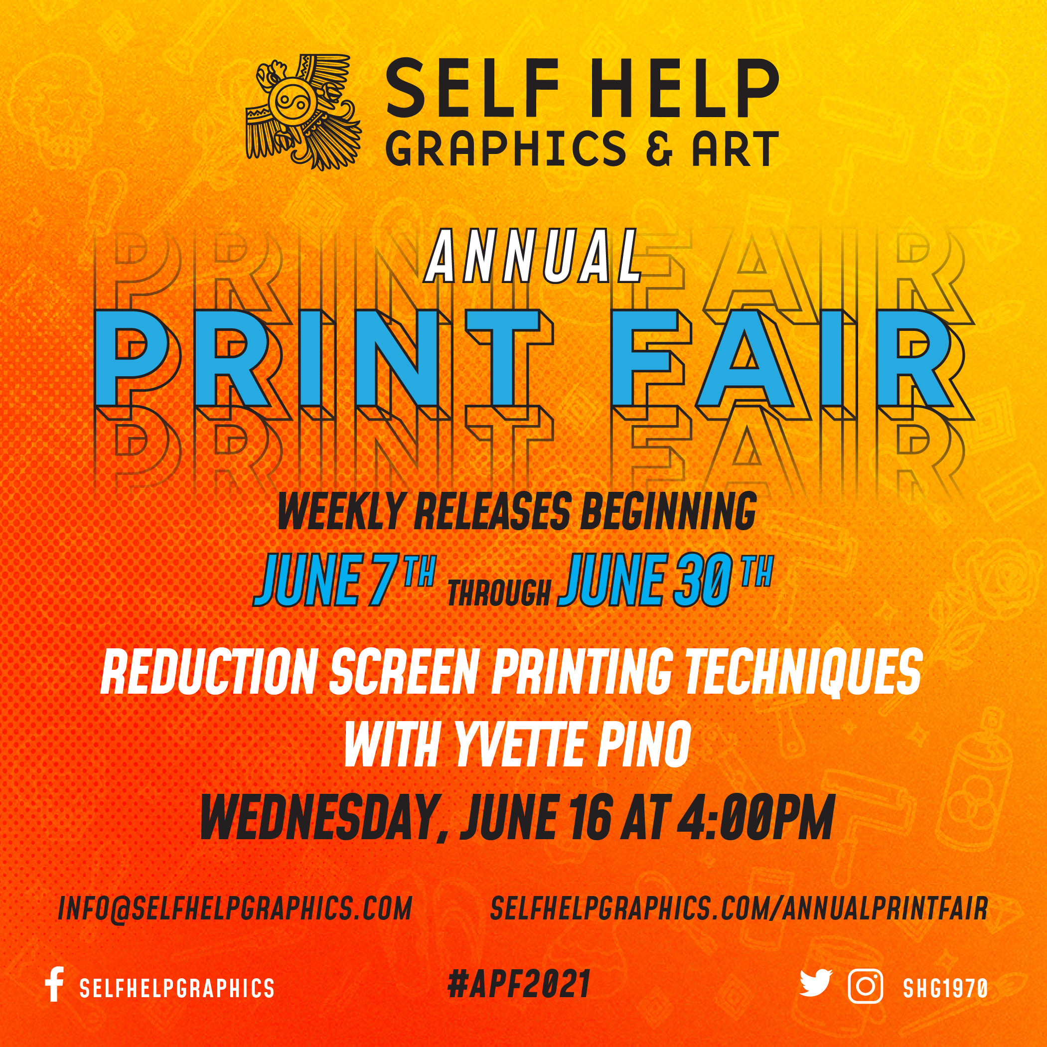Reduction Screen printing Techniques with Yvette Pino