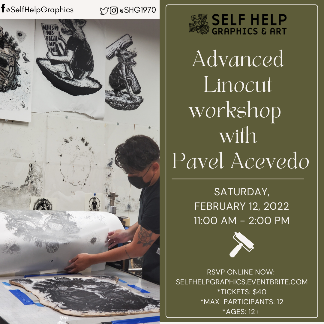 Advanced Linocut Workshop with Pavel Acevedo