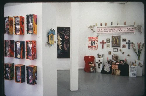 Día de los Muertos Exhibition at Self Help Graphics in 1989. 35mm slides courtesy of the California Ethnic and Multicultural Archives at the University of California, Santa Barbara