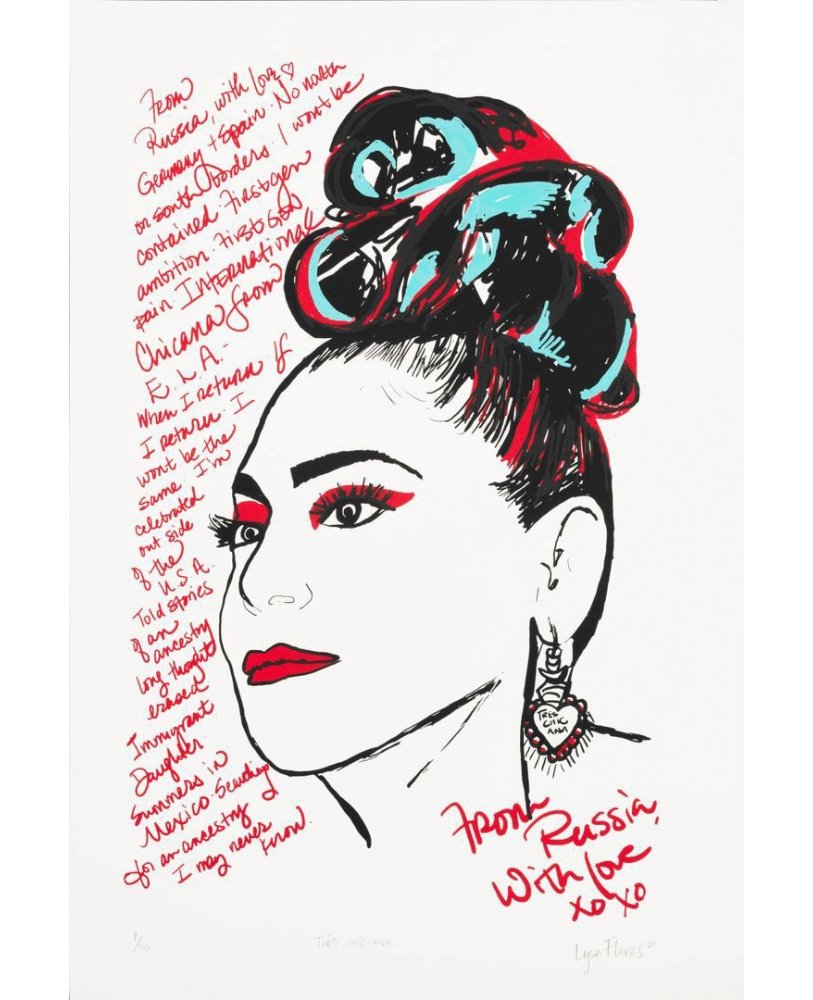 Lysa Flores, Tres Chic Ana, 2024, Serigraph