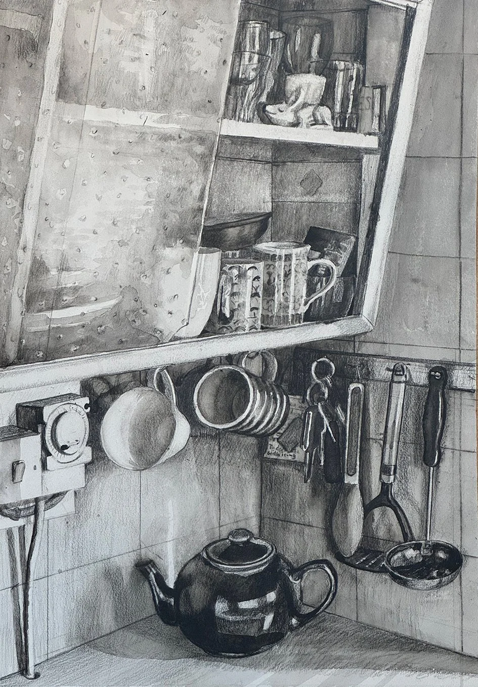Drawing shortlisted for the Derwent Art Prize 