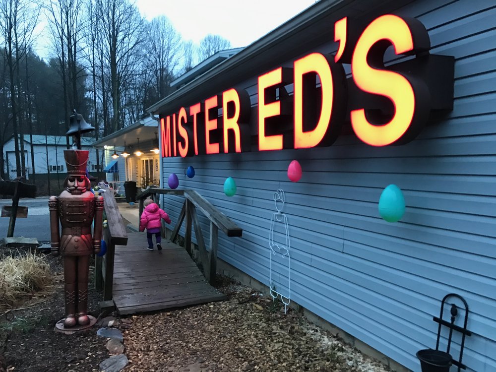   Isa stretching her legs at Mr. Ed's  