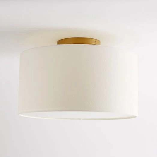 Flush Mount Drum Light from West Elm - $79 on sale!
