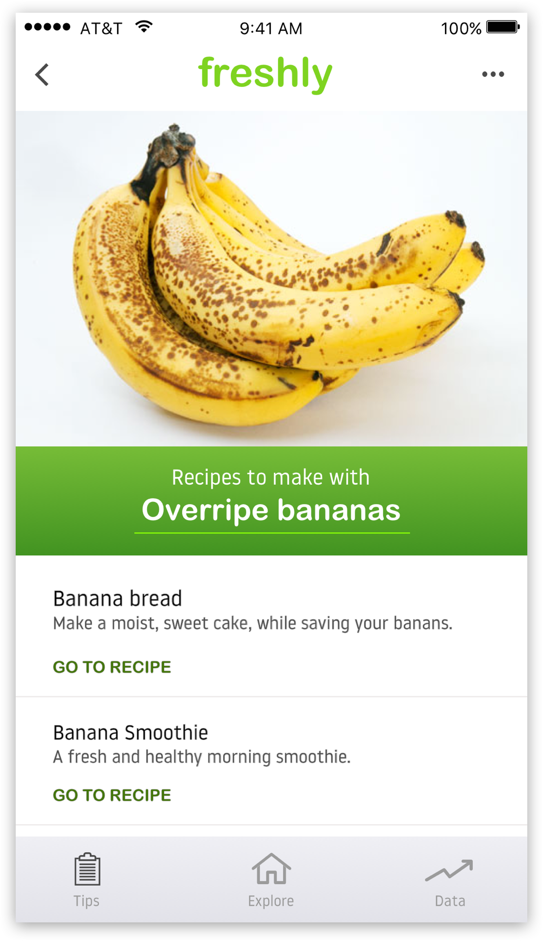 Freshly provides a variety of recipes and tips for products that may not be 100% fresh but are still safe to eat. 