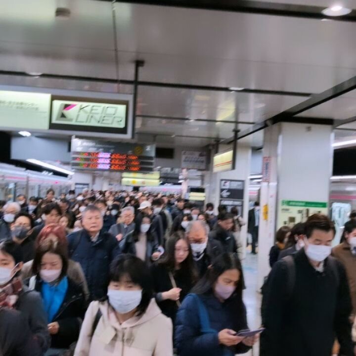 After a 12 hour flight from Los Angeles we arrived at Tokyo Haneda airport too early to take the express bus to Shinjuku we had planned and instead ventured onto the Metro during early morning rush hour! We love our little apartment and neighborhood 