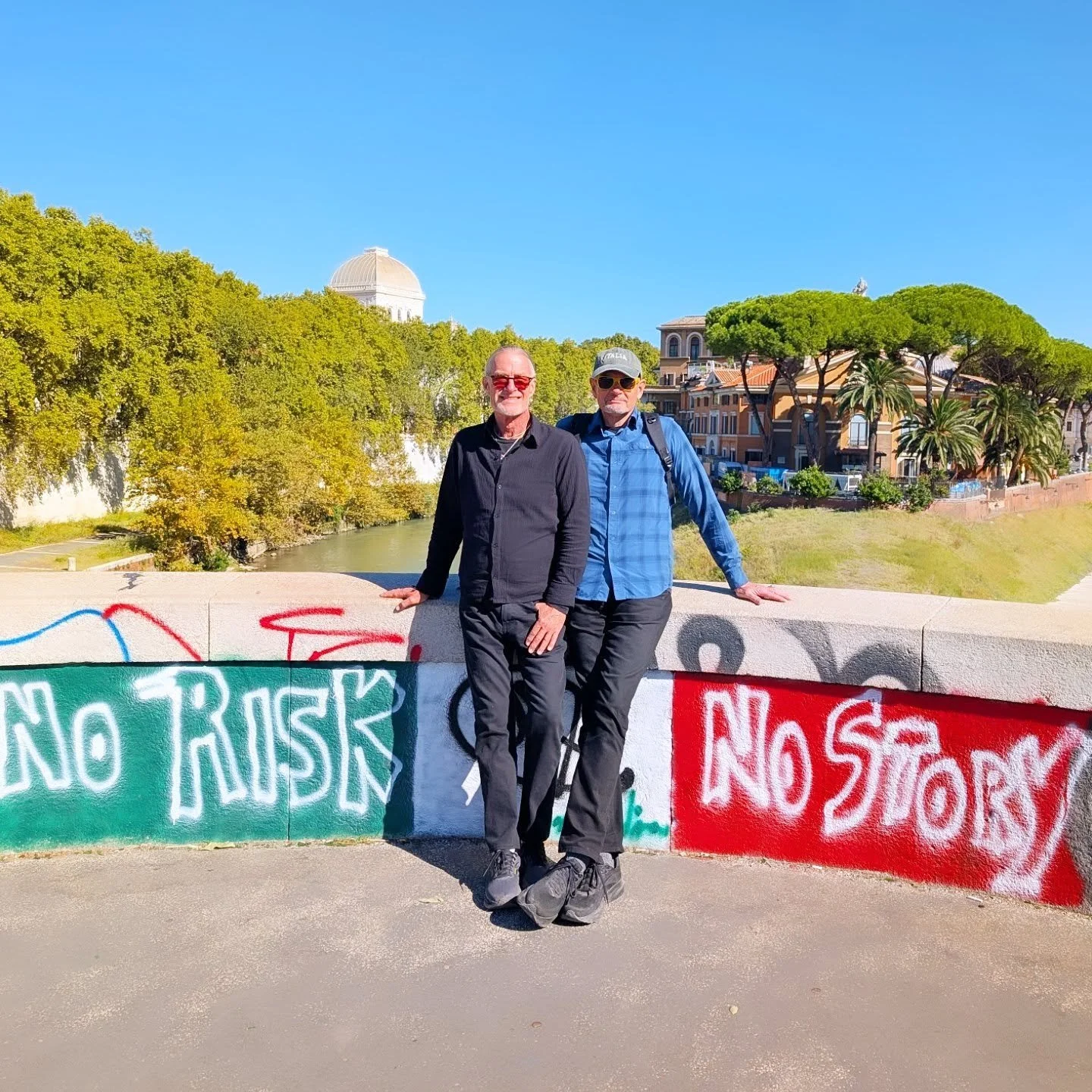 How sweet it is to be in love with you in Rome! 💘 AND to share our travel stories with the people we love! 💕 
&quot;No Risk. No Story!&quot; It was a beautiful Saturday afternoon for an Italian wedding and Rich just had to check out the bride arriv