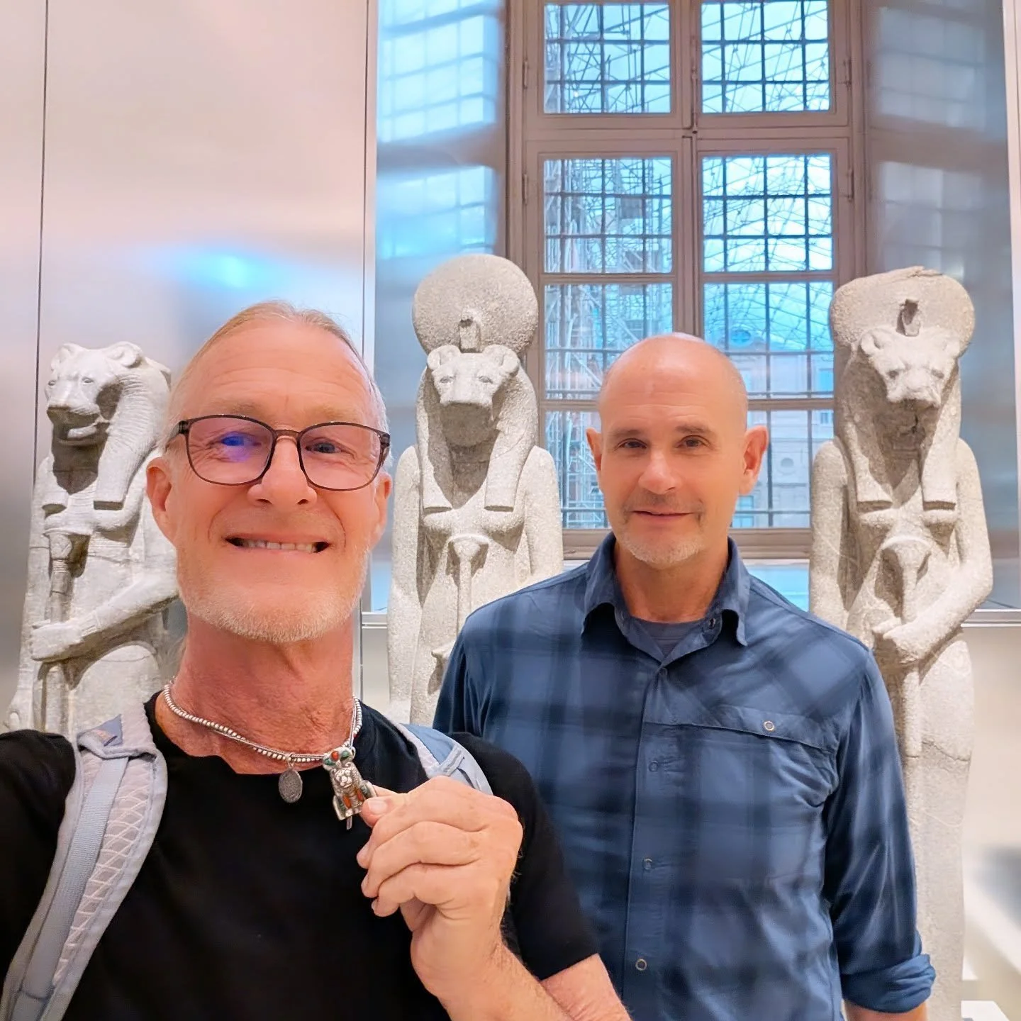 We began our visit to the recently opened Ellesiya Chapel in the Egyptian Museum in Turin, Italy. With the Nile River about to get a new dam in the 1960's, the Italians had just 20 days to remove the stones before the water subsumed the temple! 
Rich