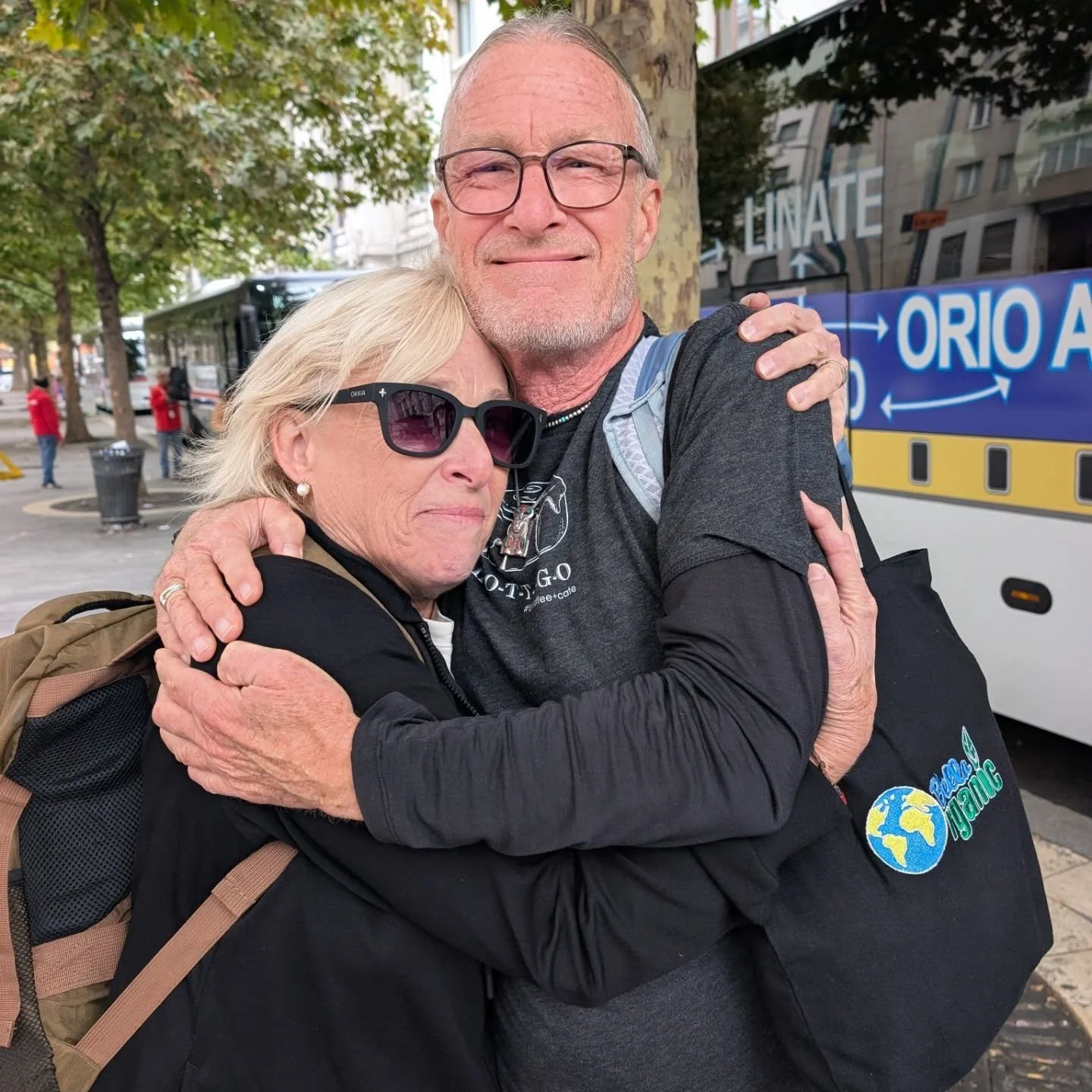 After a month in Italy we sadly said farewell to Wanda! What a spectacular journey that we will be talking about for years and years! Our stay at the nH Hotel near the airport and the Orio Mall could not have been more lovely! Mimi at the front desk 