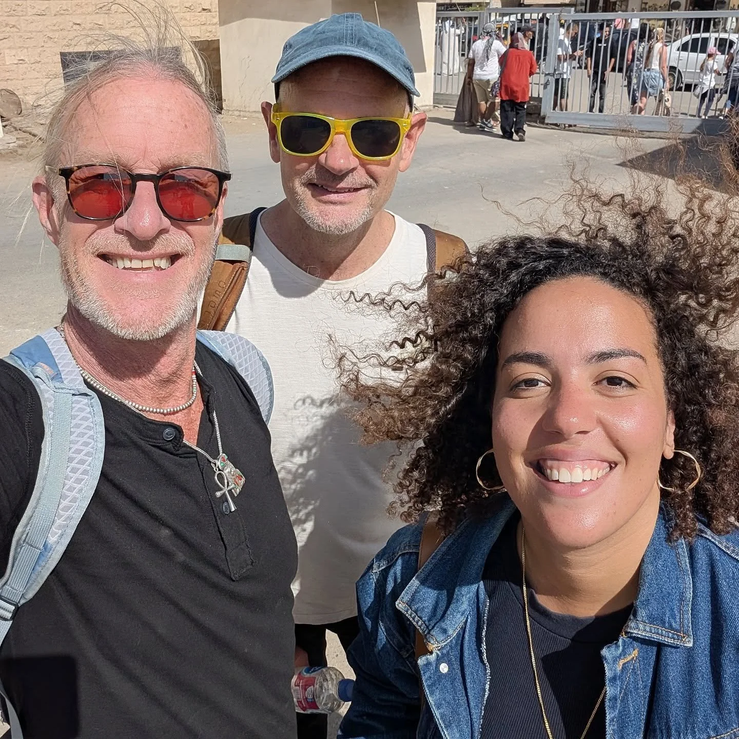 We spent the first day on the Giza Plateau with our delightful guide Shad! A lot has changed in 29 months since we were here with Dr. Robert Shoch's group of Egypt Geeks! 🇪🇬 Now there is a new entrance and a bus system that moves visitors around th