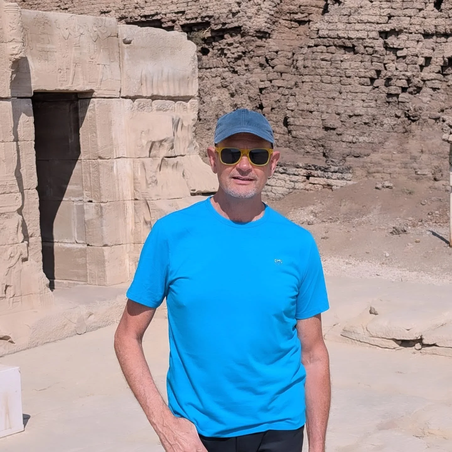 Arriving early at the Temple of Hathor in Dendera was special because we got to see it again without too many people. And the temperature was cooler! #hathor#travelmemories #egypt #travelblogger #travelphotography #temple #ancient #hoteguys1 #dendera