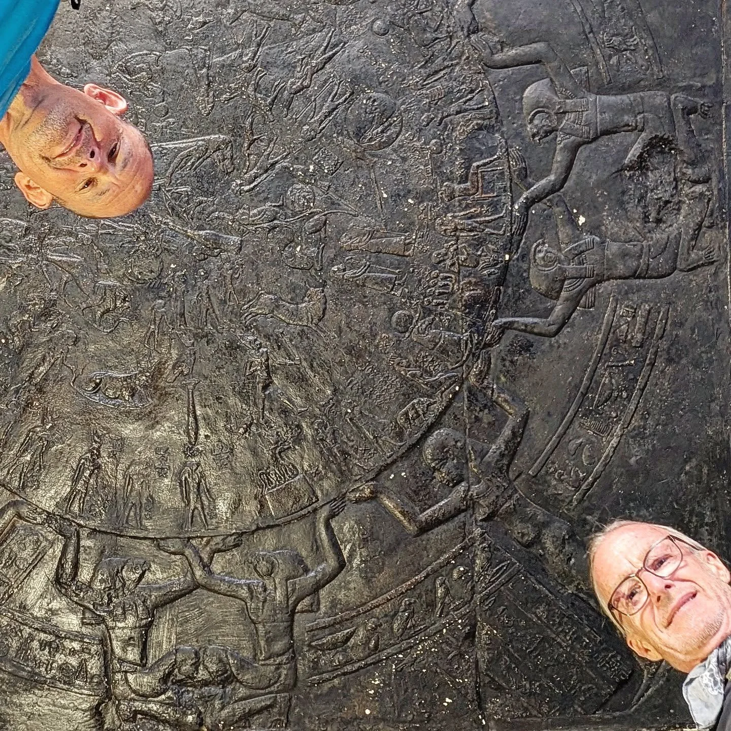 Do you know about the Dendera zodiac which contains the oldest complete map of the night sky?  It was the basis for which later astronomy systems were based upon.
 In 1821 it was removed for a French art dealer from the small temple dedicated to Isis