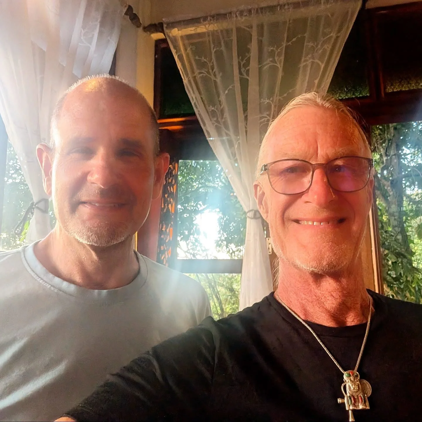 Date night on Langkawi Island Malaysia! 💕🇲🇾💕 
This is just our second time in a restaurant in nearly three weeks! As full-time travelers we have enjoyed our own kitchen! This was a beautiful vegetarian restaurant perched on the hillside and we ha